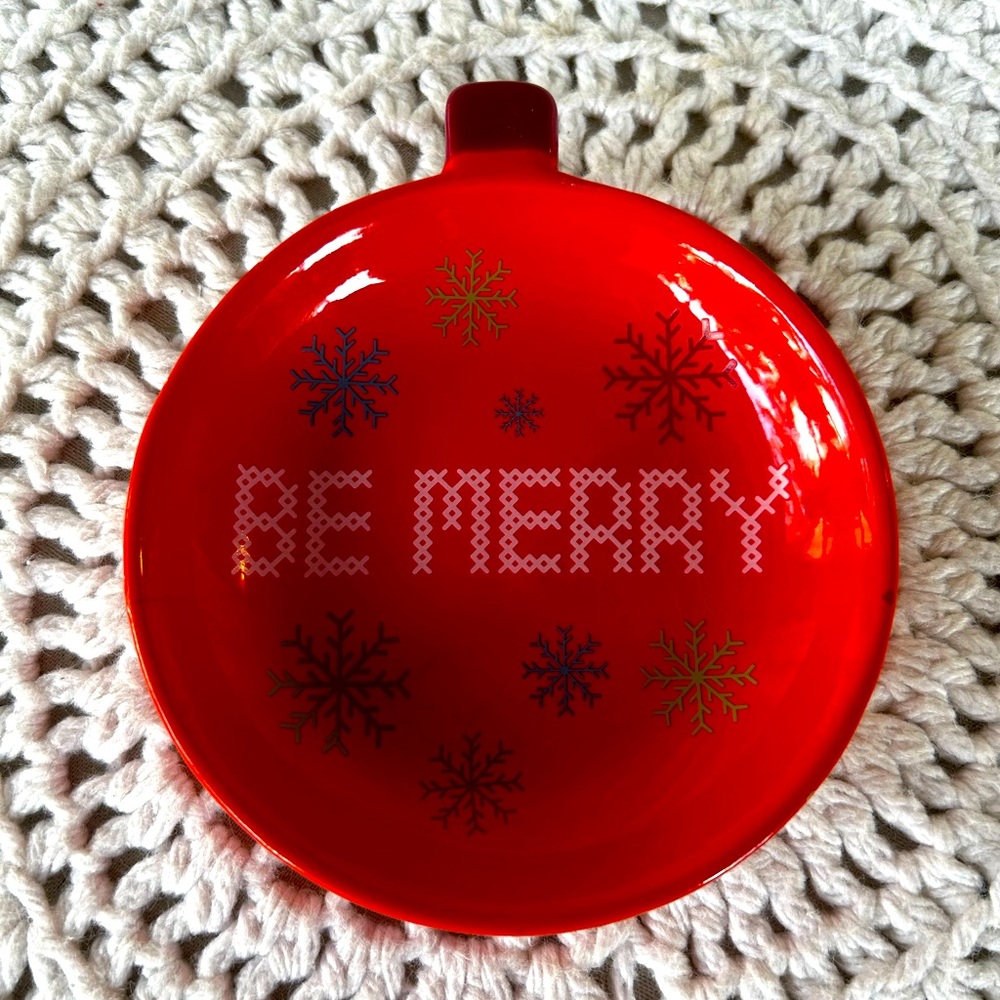 Vintage “Be Merry” Trinket/Soap/or Mint Dish by IQ Accessories